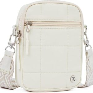 Telena Puffer Small Crossbody Bags for Women Cell Phone Purse Crossbody Bag